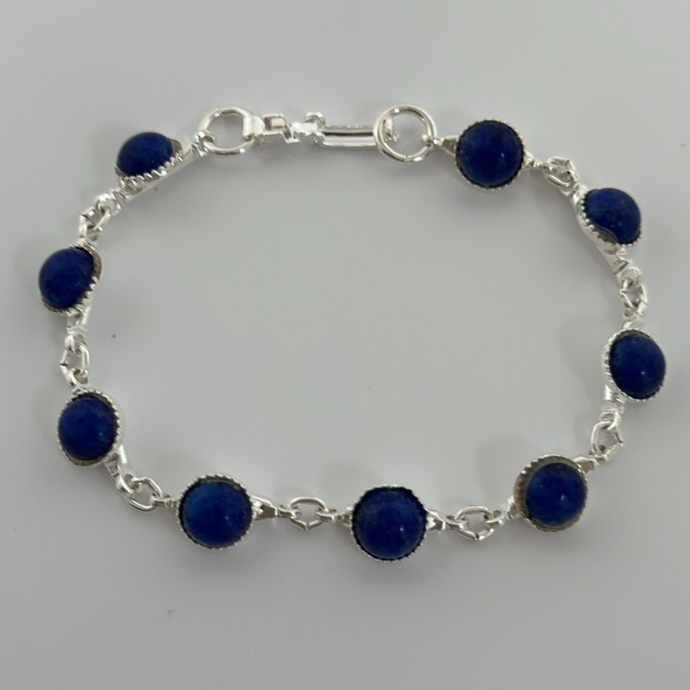 Elegant 925 silver bracelet real stones